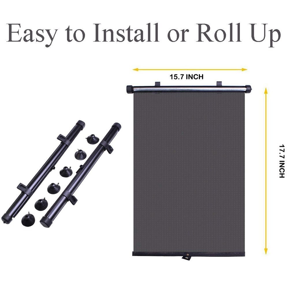 2Pcs Rollback Window Sun Shade Screen Cover Sunshade Protector Car Auto Truck Left Right Side Windshield Solar Protection