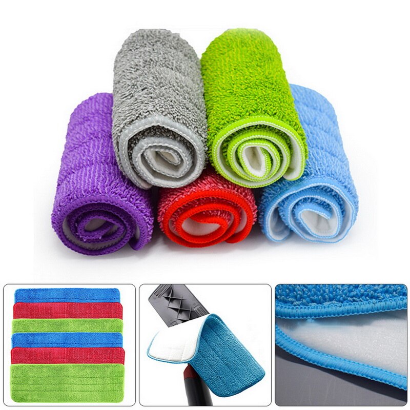 Remplacement de la tête de balai à franges lavable en microfibre pour le nettoyage de la poussière et du sol