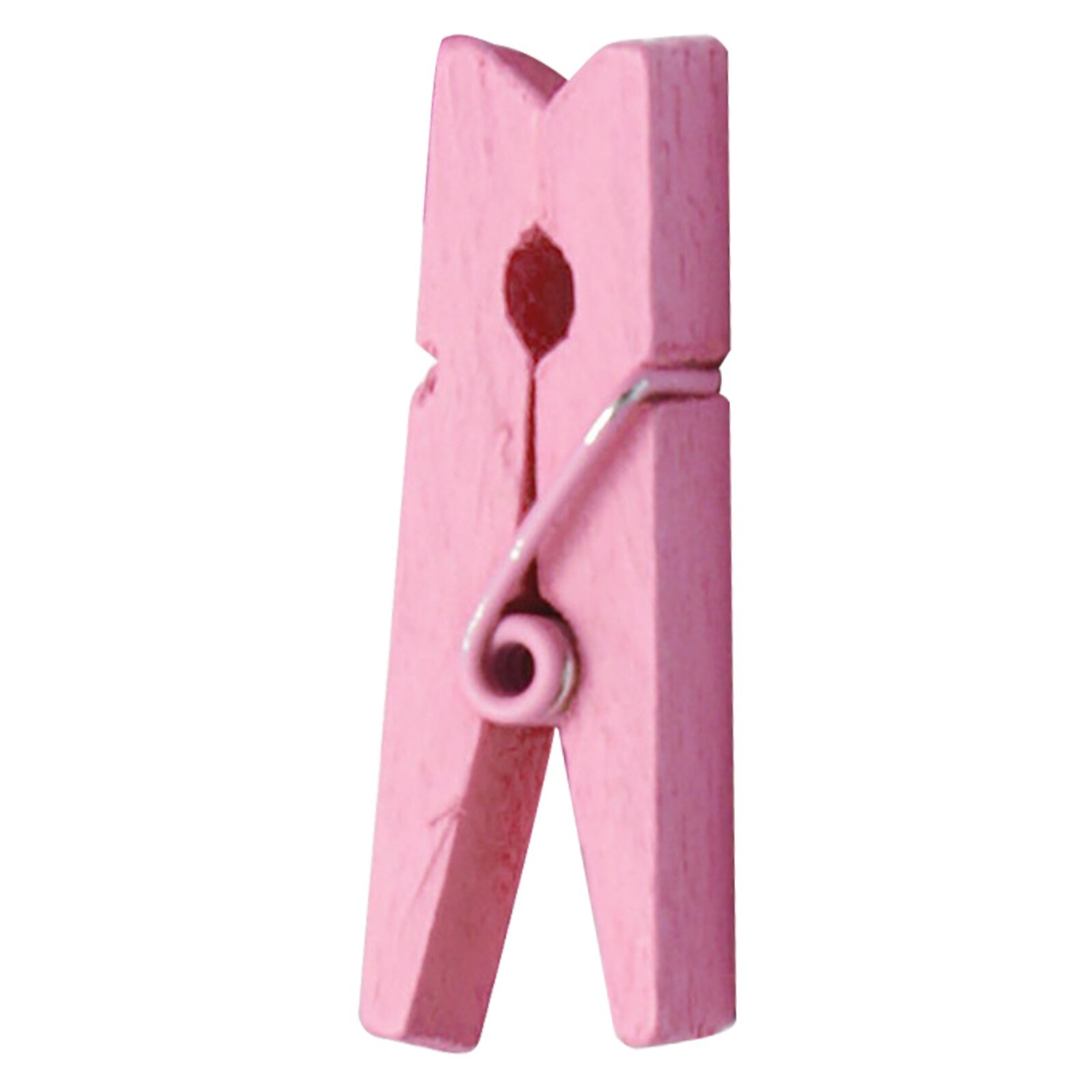 T #100 pièces Mini Clip en bois 1.4 pouces, petite taille, pinces à vêtements, pinces à linge, pinces à Photo multicolores, artisanat, accessoires de Scrapbooking: Pink 
