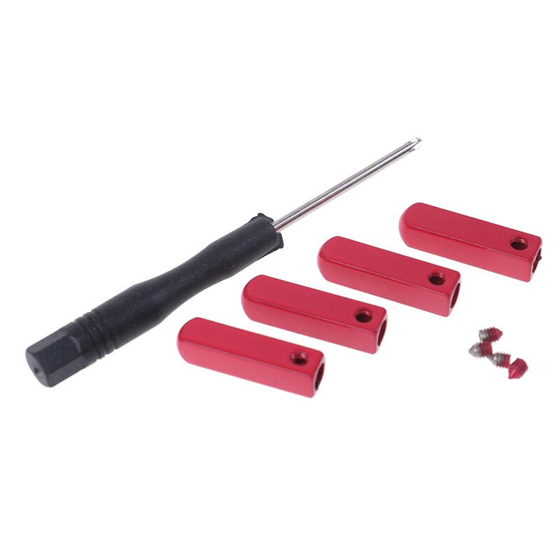 Diy 4 st/lot skruva på metall aglet utbyte skosnören metall tips spänne spegel gunmetall huvud för sneakers med skruvmejsel