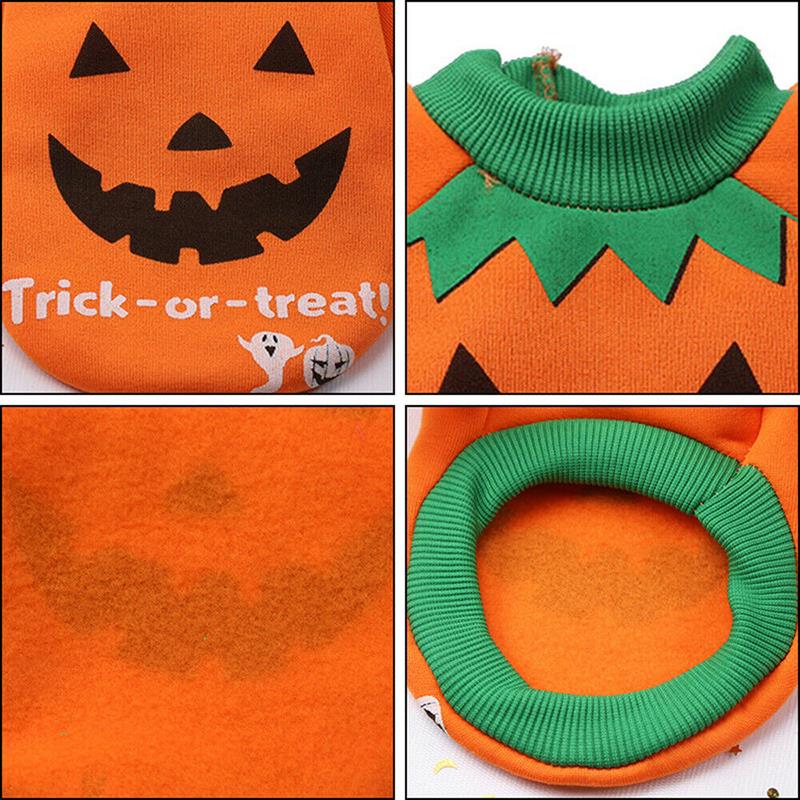 Halloween Pet Pompoen Kostuum Voor Honden Katten Kerst Hond Kleding Voor Kleine Honden Bulldog Pug Yorkie Kleding Puppy Jassen Jassen