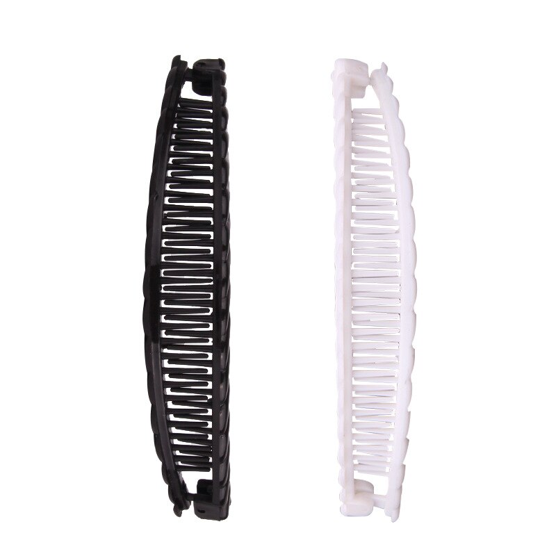 Peinetas tipo Banana para perezosos, accesorio de Accesorios para peinados de con pinza de Metal para el pelo, peine extensible para masaje de cabeza