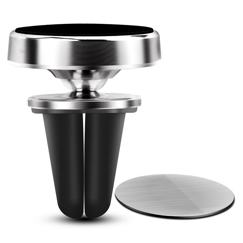 Iksnail magneettinen autopuhelimen pidike samsung galaxy note 9 8 tuuletusaukkoon kiinnitettävä magneetti puhelinteline iphone xs max gps telineille: Tyyppi 1 hopea