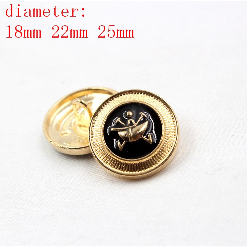 N171125 , 10 Stuks Metalen Knoppen, Kleding Accessoires Diy Handgemaakte Materialen, Pak Jas Knoppen, Mode Decoratieve Knoppen: 5 / 18MM
