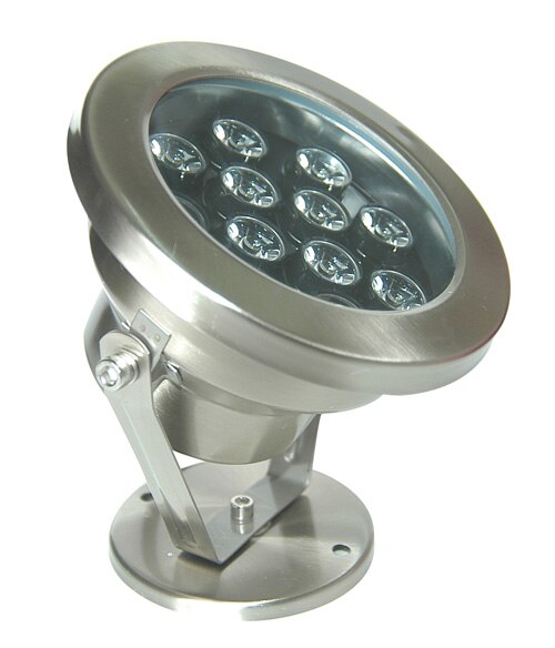 CE,IP68,stainless steel,12W LED spotlight, LED outdoor light,LED projector light,12X1W,12V DC IP68,DS-10-12-12W
