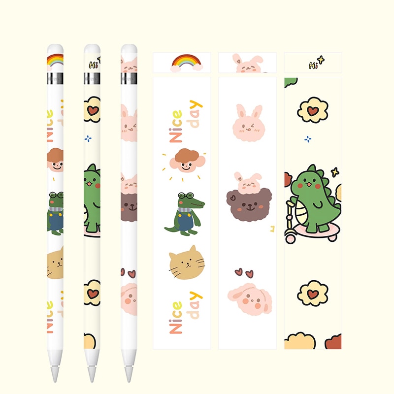 Leuke Voor Apple Potlood 1 Stickers Scratchproof Ultra Dunne Geschilderd Stickers Touch Stylus Pen Stickers Antislip Beschermende Papier