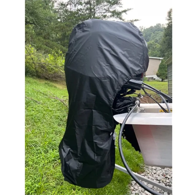 Outboard Motor Covers Trailerable Full Boat Motor Cover Waterproof Heavy Duty Oxford Fabric Outboard Engine Covers Waterproof