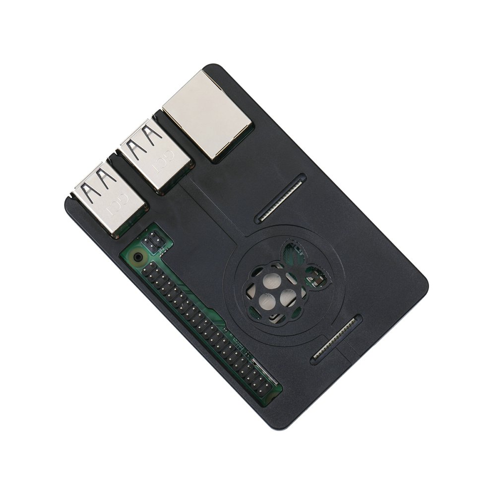 Raspberry Pi 3 Model B Plus ABS Case Zwart Witte Doos ultradunne Shell voor RPI 3 Model B + behuizing met: Black