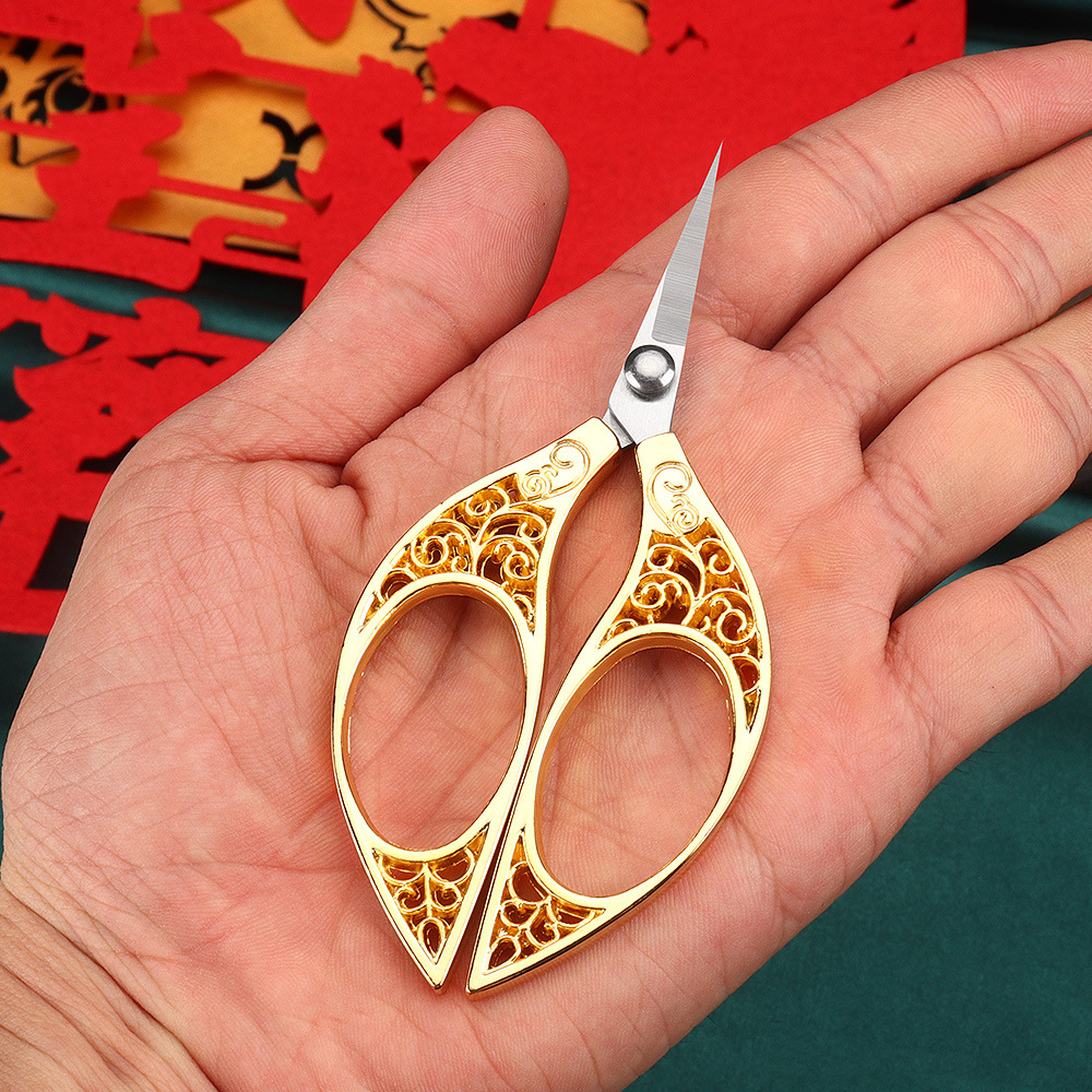 Retro Butterfly Small Scissors Tailor Cut Thread Head Cut Stainless Steel Office Handmade Embroidery Scissors Sewing Scissors