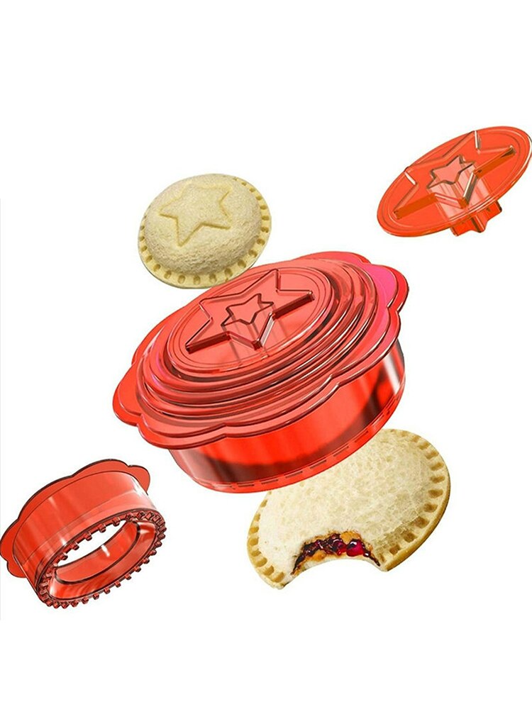 Sandwich Cutter And Sealer Pack Of 6 Uncrustables Sandwich Maker Bread Sandwich DIY Cookie Cutter For Boys And Girls Lunch Lunch