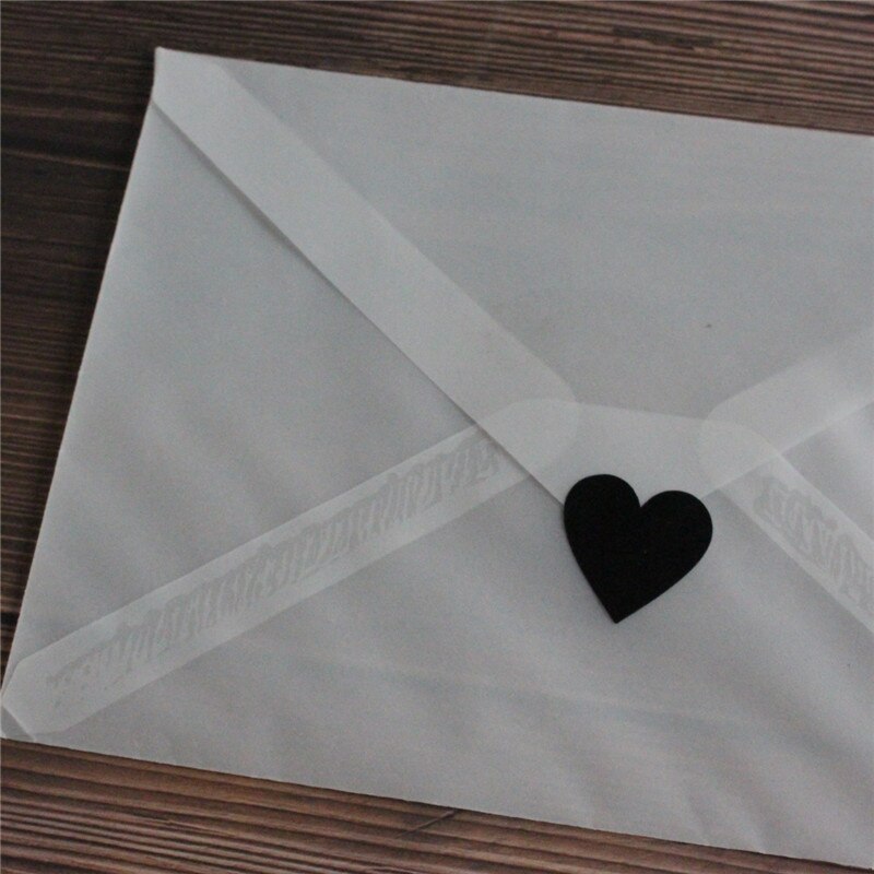 1 pouce coeur noir autocollant scrapbook enveloppe joints étiquettes fournir 500 pièces/rouleau