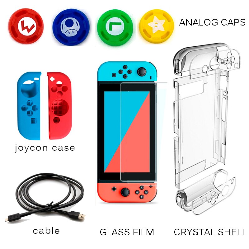 Bolsa de almacenamiento portátil, Estuche de transporte de carcasa EVA para Nintendo Switch resistente al agua, protector de Pokeball para accesorios de consola NS: 9 in 1