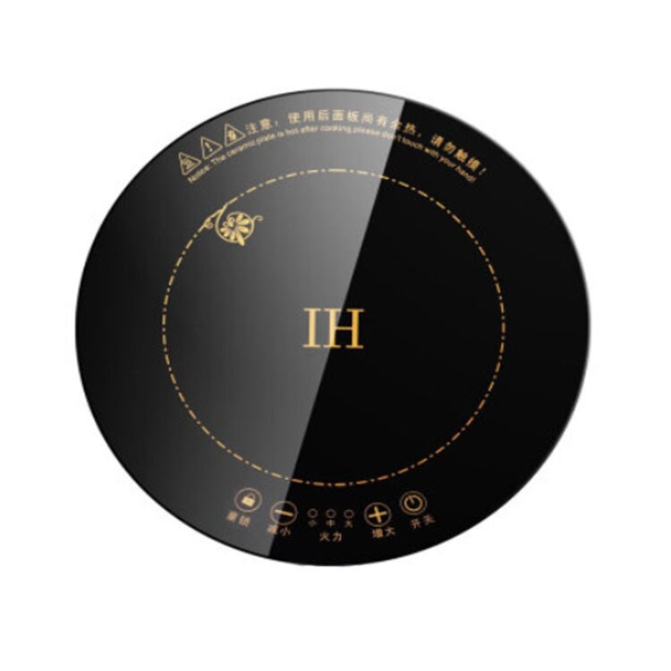 800W220V rond électrique magnétique induction cuisinière fil contrôle intégré mini plaque de cuisson brûleur Commercial étanche