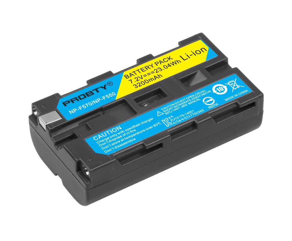 NP-F550 NP F550 NP-F570 3200mAh Camera Battery For Sony NP-F330 NP-F530 NP-F570 NP-F730 NP-F750 CCD-TRV81 CCD-RV100 L70: WHITE