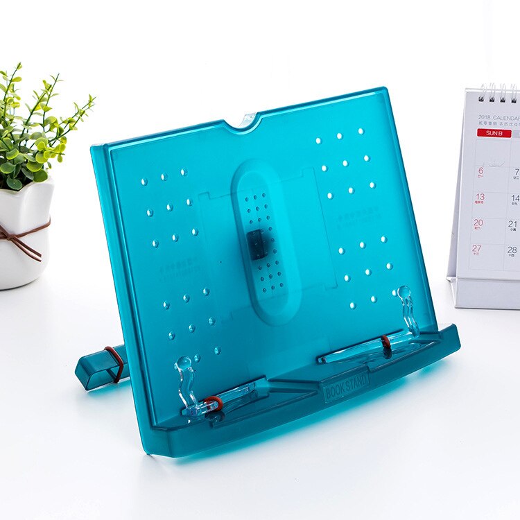 Yisuremia Multifunctionele Boek Houder Stand Plastic Desktop Reading Frame Computer Map Rack Bladmuziek Boek Houder Stand: Atrovirens
