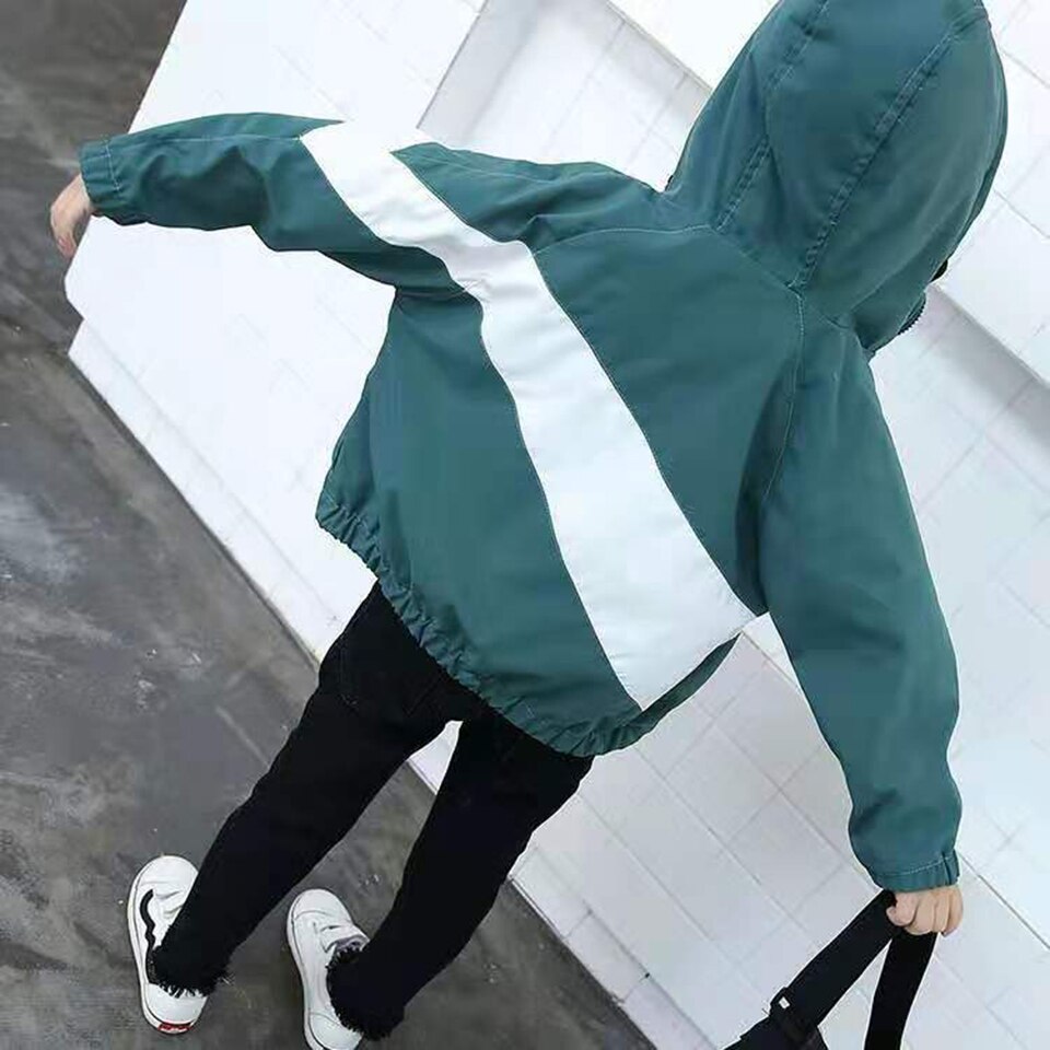 Age For 3-12 Yrs Kids Boys Coat Fall Children Jackets Windbreaker Outwear Handsome Style Coats Spring Autumn Baby Boy Clothes