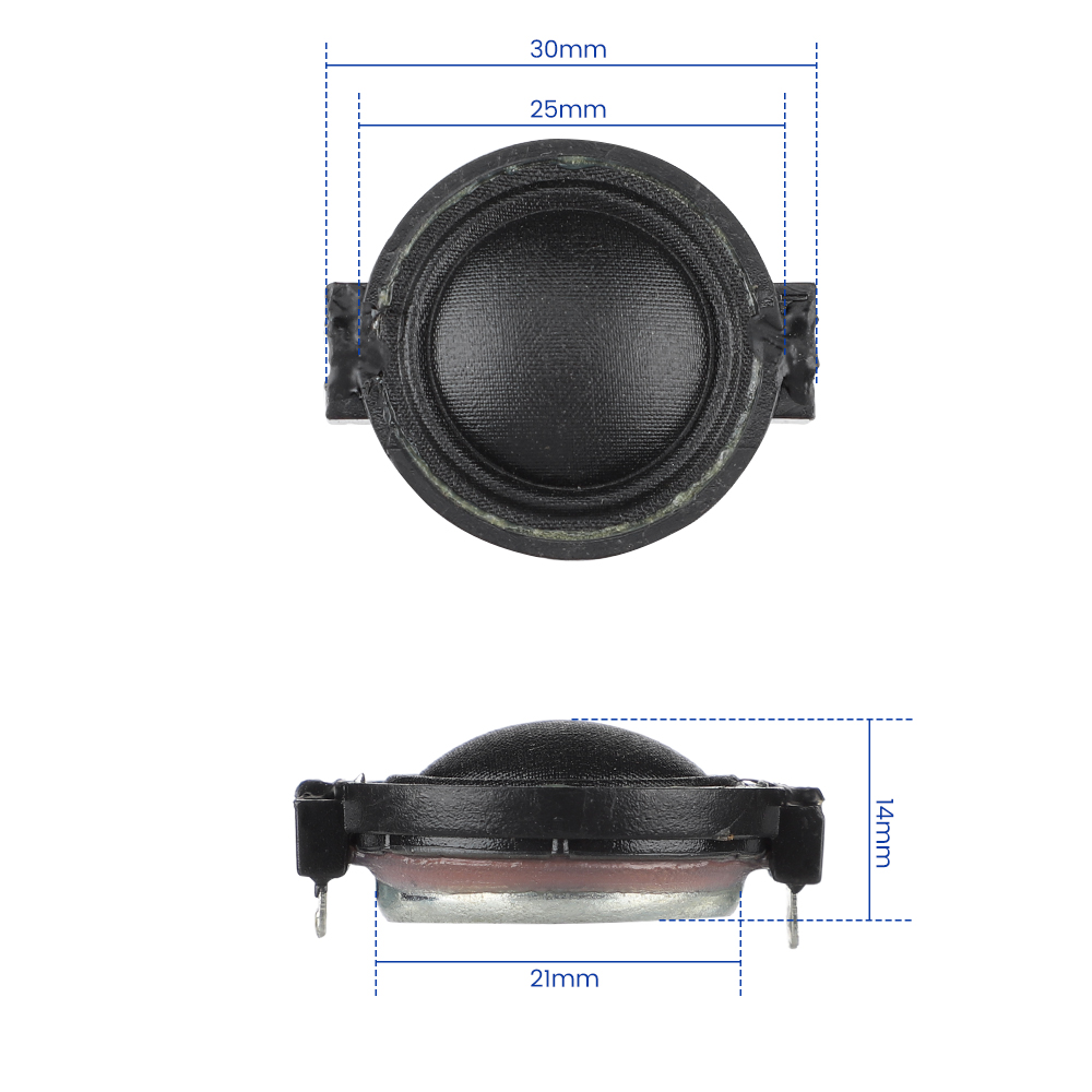 Aiyima 2 Stuks 1 Inch 25Mm Tweeter Speaker 8 Ohm 10W Dome Zijde Film Audio Treble Neodymium Loundspeaker Diy