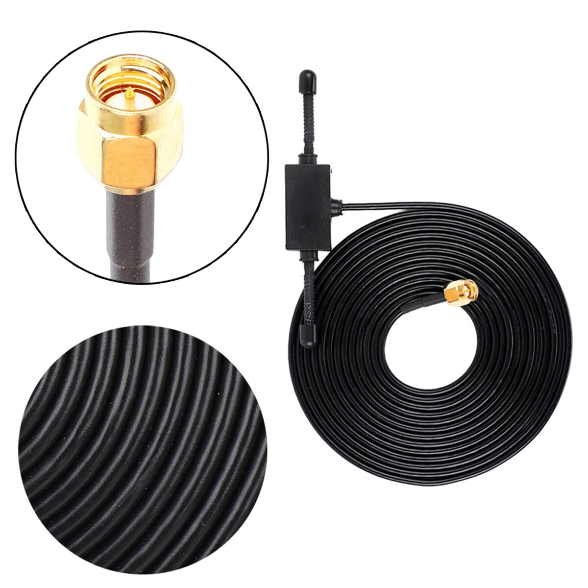 Antena de escáner de ganancia de recepción de 3dB, conector macho BNC, antenas de banda completa de montaje de vidrio para Uniden, para Escáner de Radio Motorola