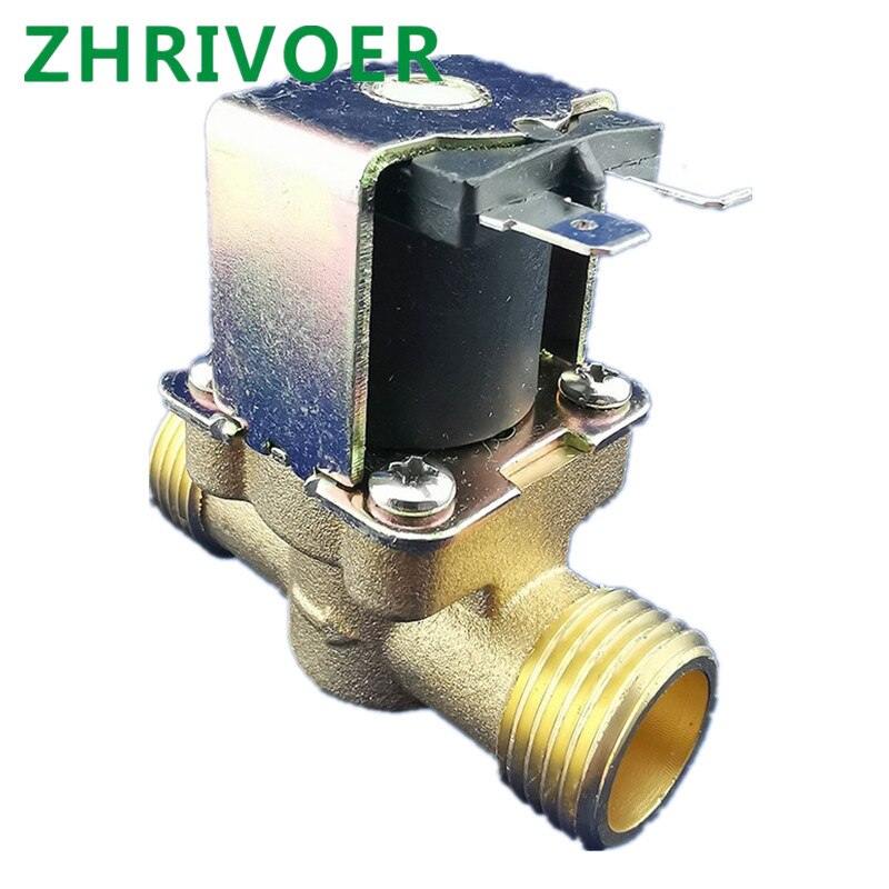 Water Air Inlet Flow Switch for solar water heater valve G1/2'' Brass electric solenoid valve N/C 12v 24v 220v G3/4''