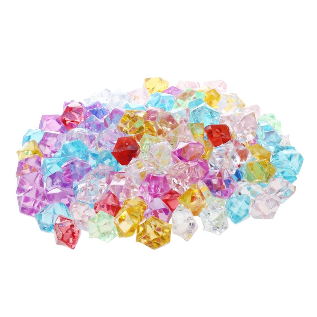 Lot de pierres décoratives en plastique, 130, multicolores, pour aquarium