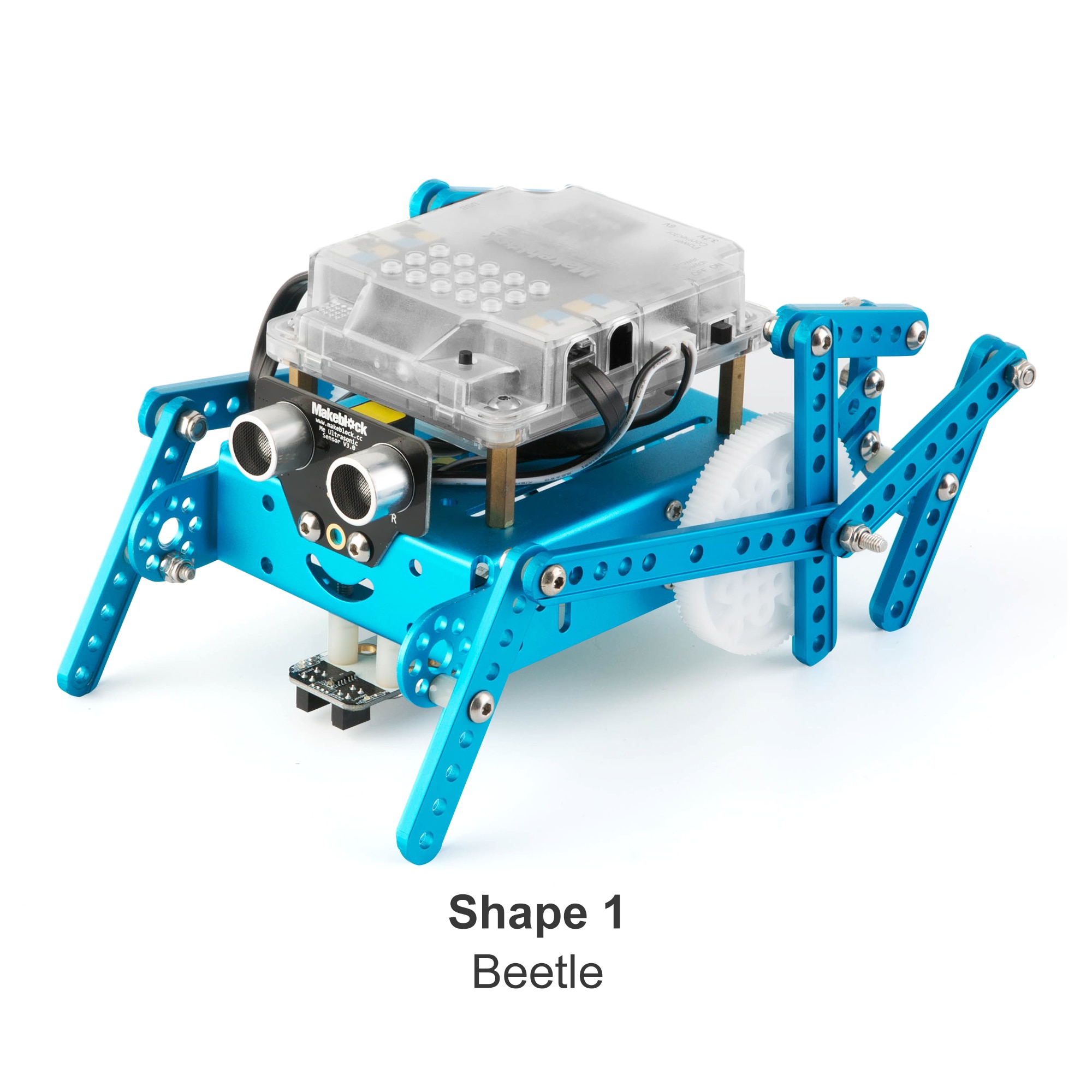 Makeblock Six-Legged Robot Add-On Pack For MBot, 3-In-1 Robot Add-On Pack, 3+ Shapes