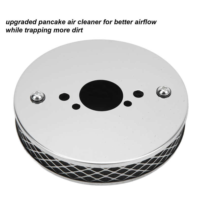 High Flow Luchtfilter Glad Oppervlak Chrome Air Cleaner Metalen Voor Reparatie Vervanging Voor Su HS2 1 ¼ Inch Carburateur