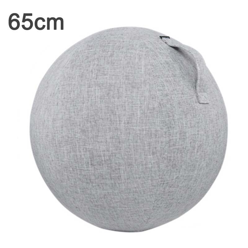 Anti-Slip Yoga Bal Cover Oefening Balans Bevalling Bal Cover Met Handdle Draagbare Yoga Pilates Gym Training Bal Cover tas: 65cm Gray white