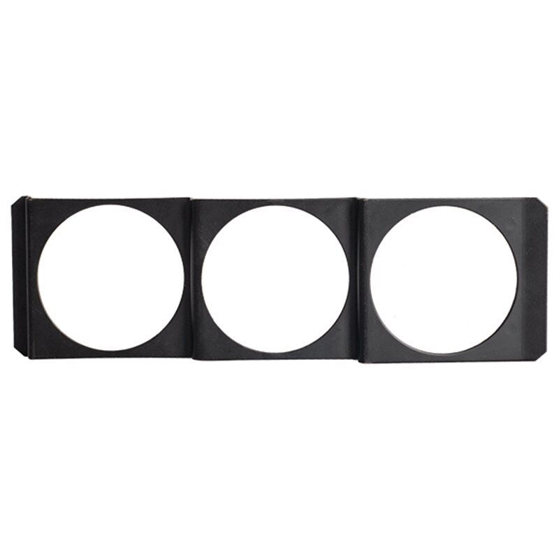 52mm 3- hullers single din radio slot pod triple gauge meter panelophæng sort