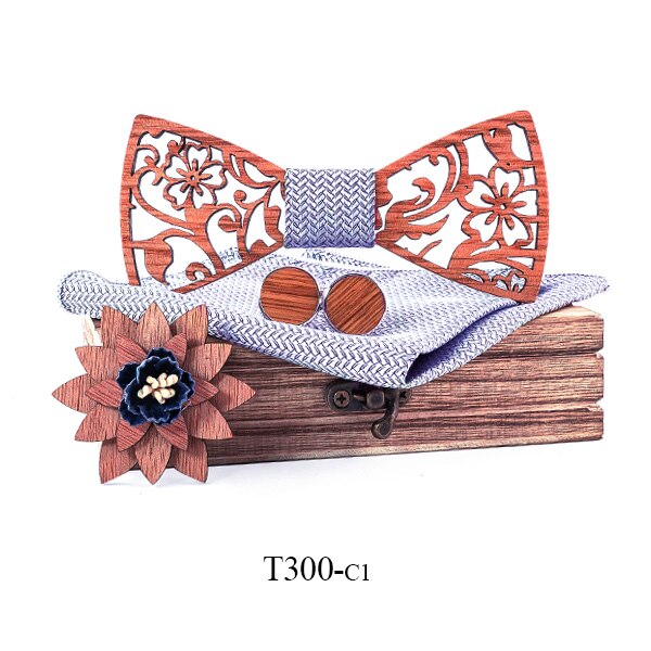 Legno Gravata di Legno Legami di Arco in Legno Fatti A Mano di Personalità Accessorio Cravatte per Gli Uomini Farfalla cravatta Arco di Legno cravatta: T300-C1