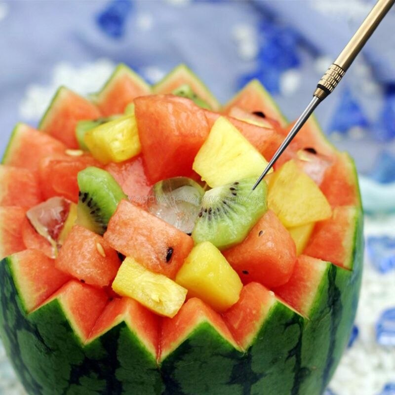 2 Stuks Pocket Titanium Magazijn Tandenstoker Houders Waterdicht Fruit Vork O30 19