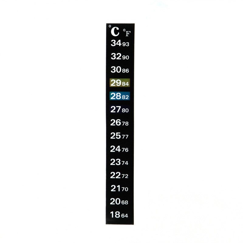 1pc digitale aquarium aquarium vis thermometer temperatuur sticker dubbele schaal 425c