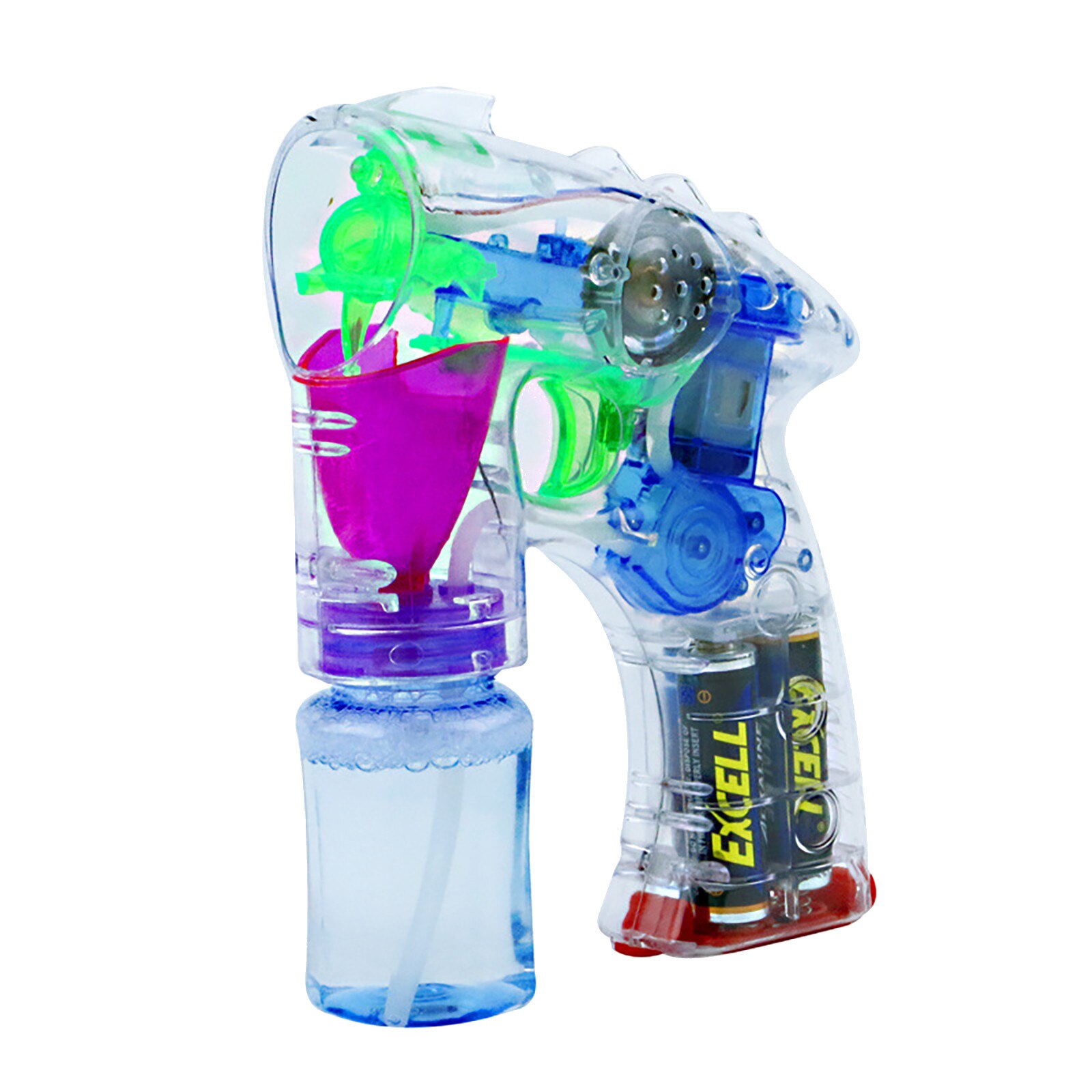 Led Bubble Maker En Bubble Vloeistof (70Ml) voor Bubble Machine Blaster Party Gunsten Zeep Bubbels Kids Speelgoed Outdoor Speelgoed Bubble Gun