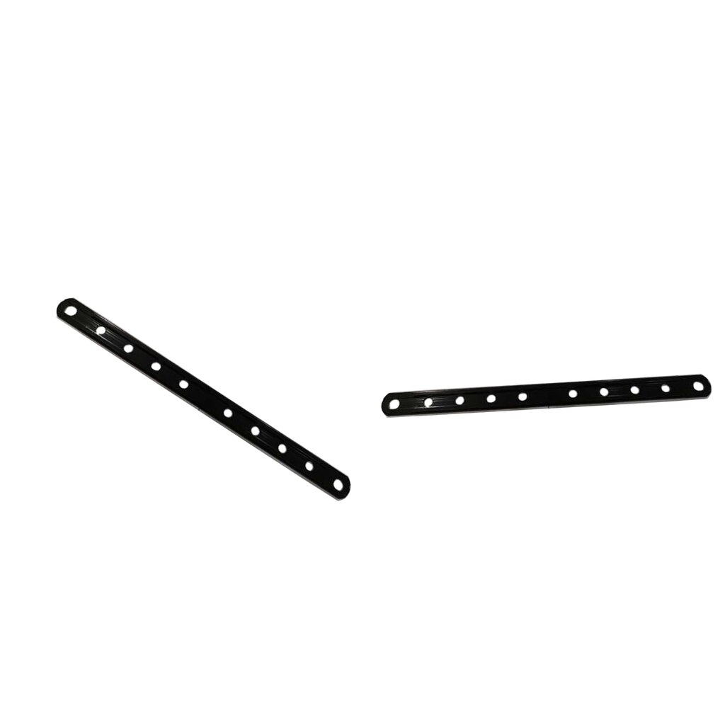 2 Pcs 12" Exhaust Muffler Motorcycle Universal Hanger Black Mounting Bracket