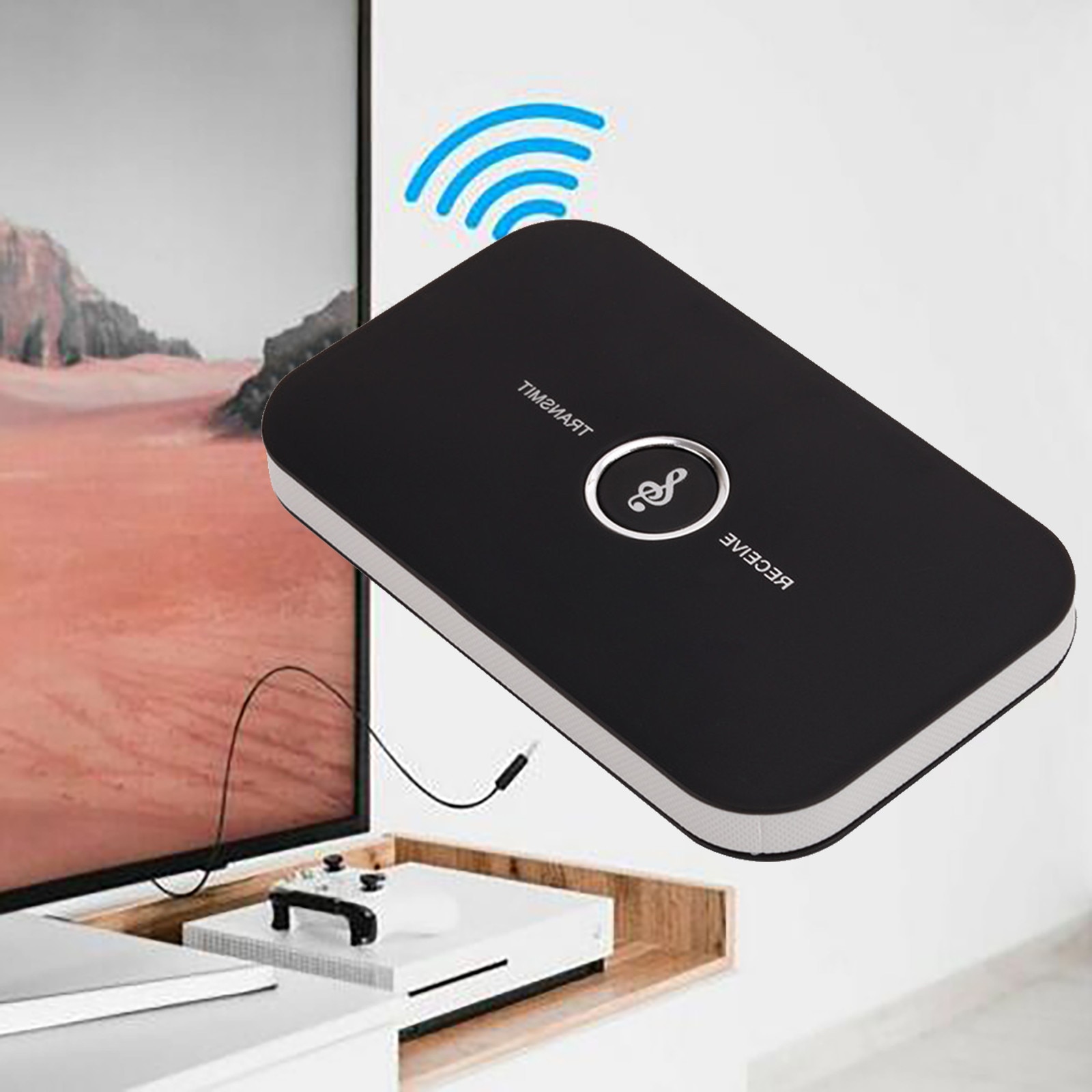 2-In-1 Bluetooth Zender Ontvanger Draadloze Audio Adapter Voor Pc Tv Hoofdtelefoon Auto Met 3.5Mm 3.5 aux Muziek Ontvanger Afzender