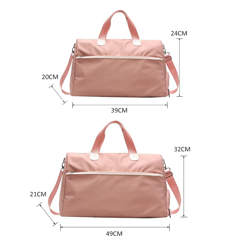 Store sport fitness tasker til kvinder gym træning skulder taske dame pink yoga taske sko rum håndtaske rejse bagage