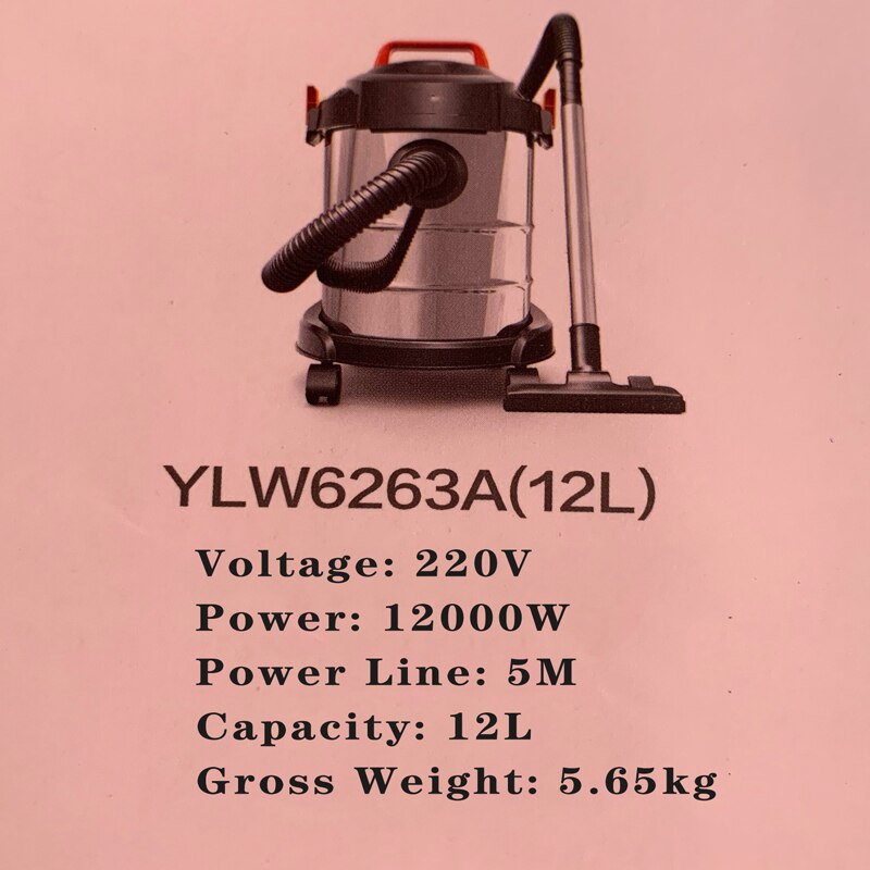 Ylw6263a-12l Yili Commercial Cleaner Vacuum Cleaner High Pressure Car Washer Dryer Kitchen Appliances Electric Machine