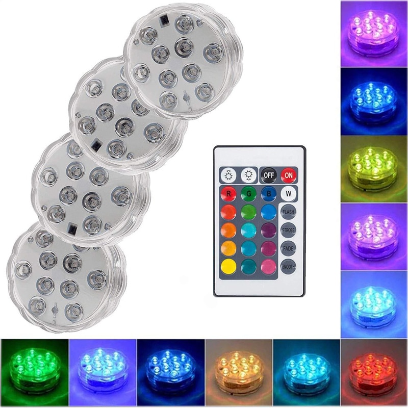 IR Remote Control LED Strip Light RGB Music Controllers Diving Waterproof For Home Party Outdoor Garden Christmas Dance Party