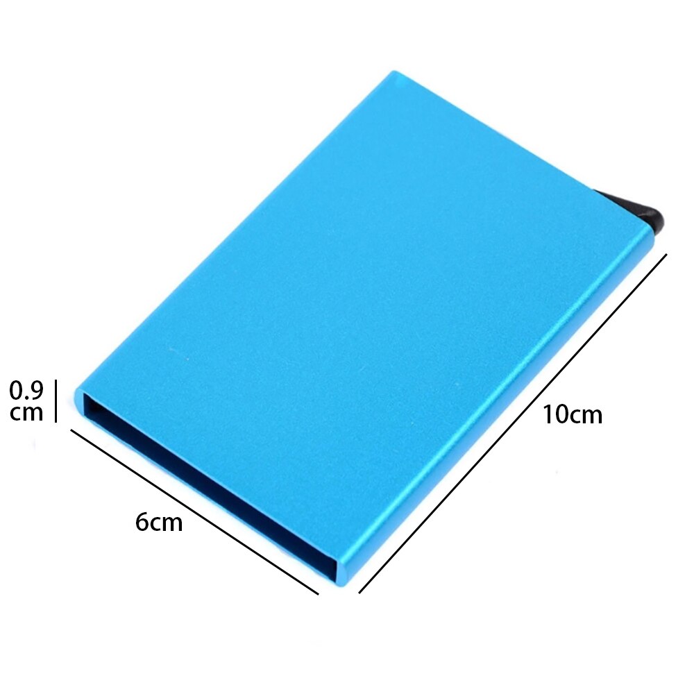 Anti-theft ID Credit Card Holder Thin Aluminium Metal Wallets Pocket Case Bank Women Men Credit Card Box