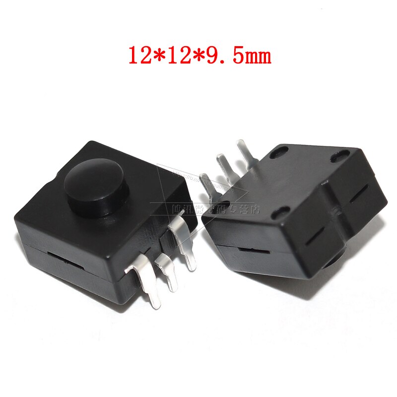 5pcs Switch Push Button Click clicky on off switch 1212 for LED Flashlight torch headlamp Lantern light DIY parts accessories: Green