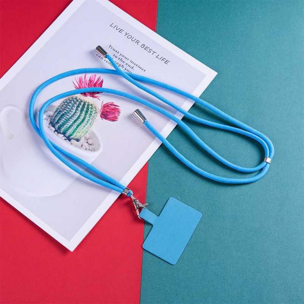 Adjustable Crossbody Patch Phone Lanyards Mobile Phone Strap Lanyard Nylon Soft Rope Cell Phone Charm Hanging Cord Back Sticker