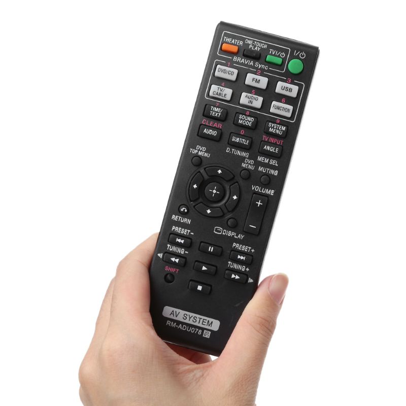 OOTDTY Black Remote Control RM-ADU078 AV System for Sony DAV-TZ710 HBD-DZ170 HBD-DZ171 HBD-DZ175 Replace Television