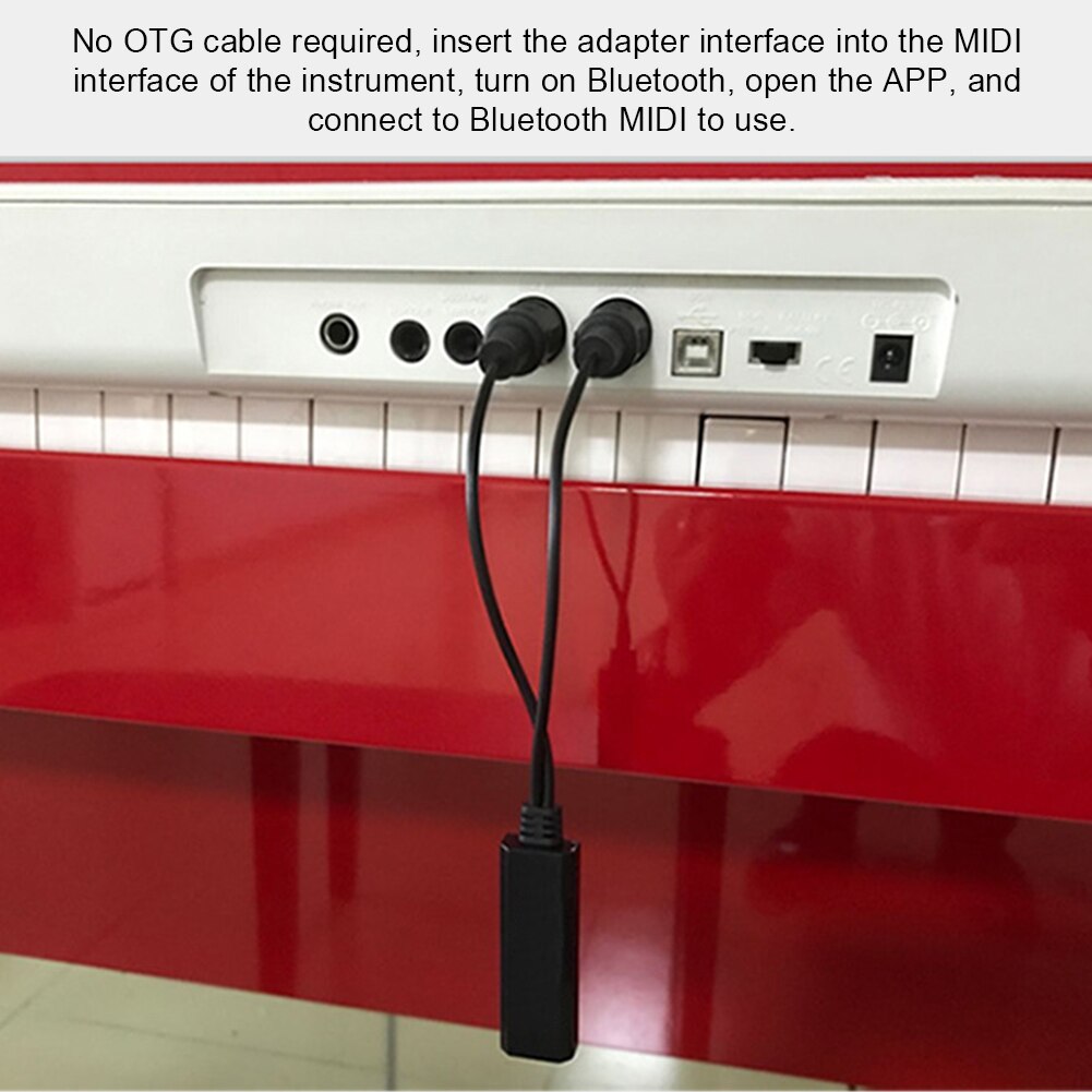 HIFI Portable Converter Music Instrument Electric Piano Studio 5 Pin Cable Audio Wireless Bluetooth MIDI Adapter