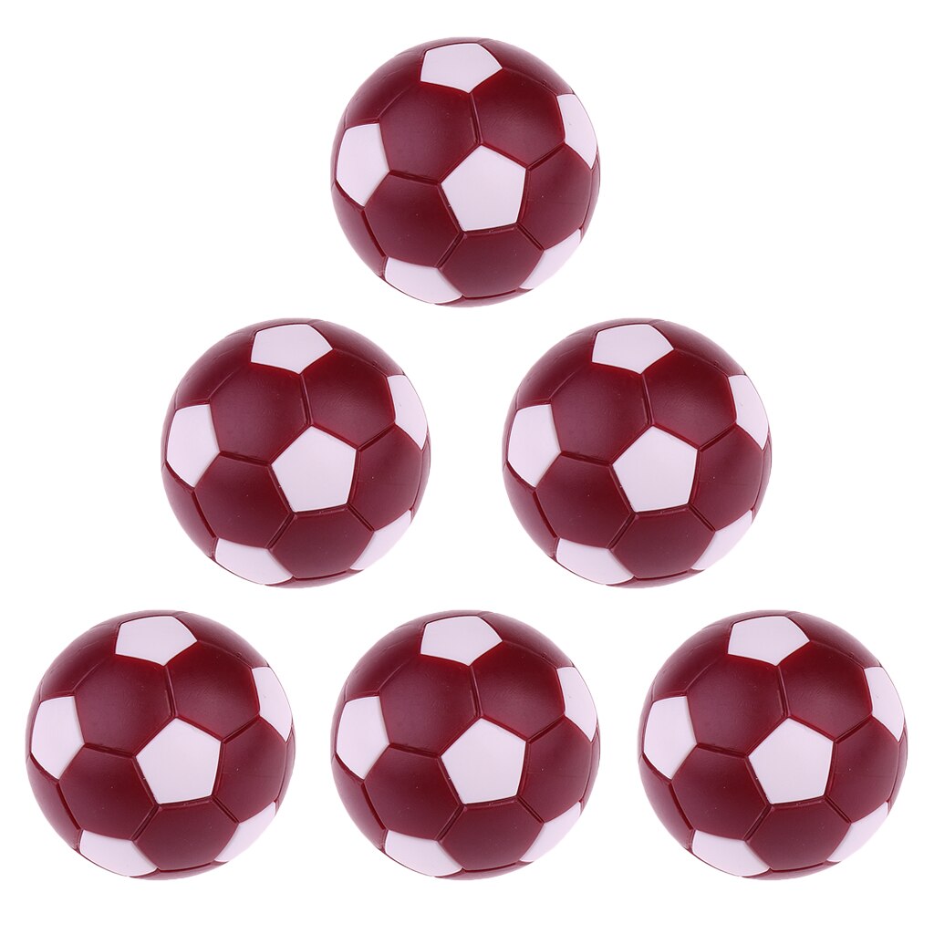 6 Pieces Foosball Table Football Round Indoor Games Plastic Soccer Balls for Foosball Machine Fussball Sport 36mm: Purple