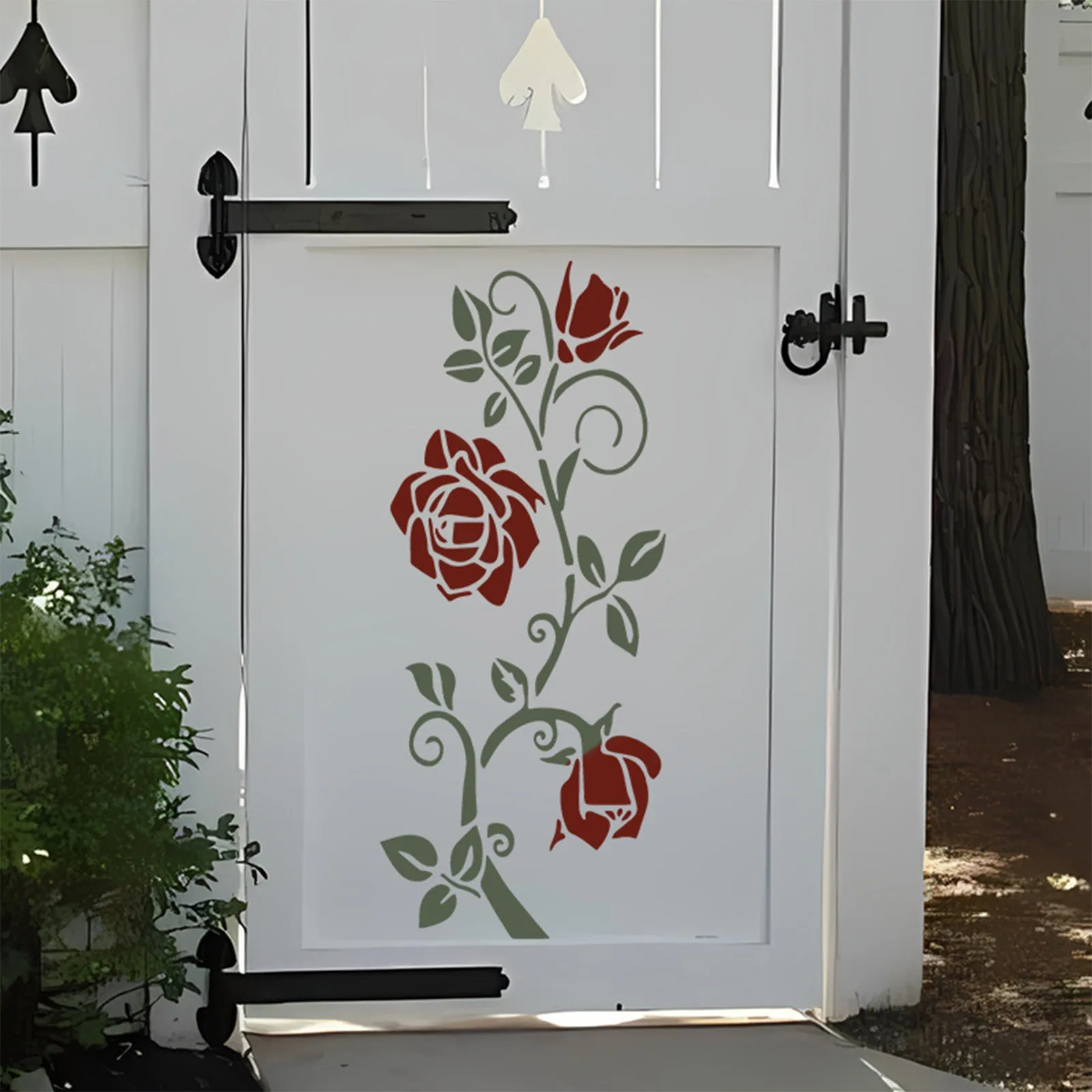 Wildflower-schildersjablonen kunnen worden hergebruikt voor het schilderen van bloemen en planten. huisdier graffiti is wasbaar DIY