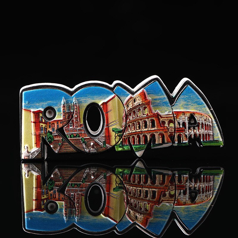 Fridge Magnet Souvenir Resin Countries Decor Roman Colosseum Italy Brasil Refrigerator Magnet Sticker Home Decoration: MDL-2