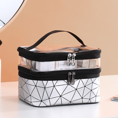 Hjkl Reizen Duidelijke Make-Up Tas Mode Diamant Cosmetische Tas Toiletartikelen Organizer Waterdichte Vrouwtjes Opslag Make Up Gevallen: C