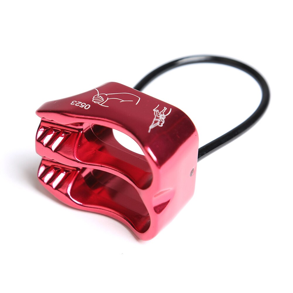 Rappel ATC Belay Device Descender Outdoor Camping Hiking Rock Climbing Equipment Travelling Easy Carrying Portable Parts: Red