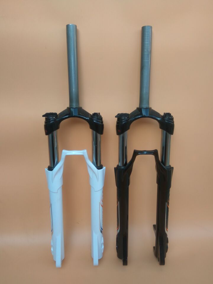 Toothless disc brake shoulder control locking shock absorber front fork spring shock absorber fork for mountain bike