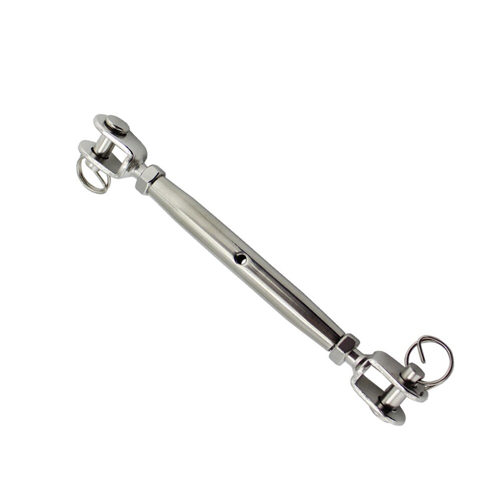 5PCS 316 Stainless Steel Jaw And Jaw Turnbuckle M5 M6 M8 Marine Sailboat Swageless Stub End Pipe Turnbuckles Rigging Hardware