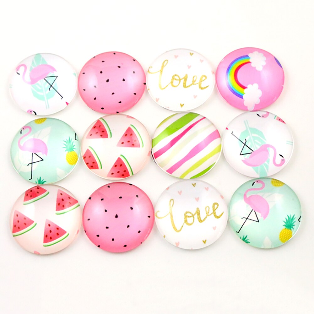 10pcs 25mm Mixed Cat Cut Handmade Photo Glass Cabochons Pattern Domed Jewelry Accessories Supplies: F7-44